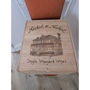 Nickel & Nickel 2008 State Ranch Vineyard 6-Bottle Empty Wooden Wine Crate